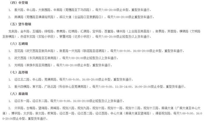 东莞货车限行/东莞货车限行时间-第5张图片 东莞货车限行/东莞货车限行时间-第5张图片