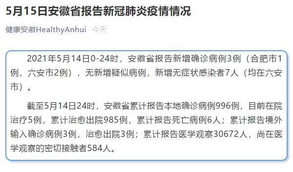安徽疫情总数(安徽疫情近几天数据)-第4张图片 安徽疫情总数(安徽疫情近几天数据)-第4张图片