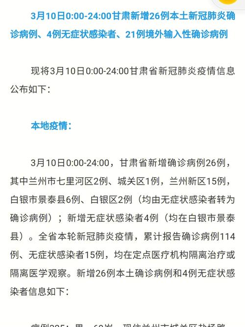2021年甘肃省疫情情况,2021年甘肃疫情最新新闻-第2张图片 2021年甘肃省疫情情况,2021年甘肃疫情最新新闻-第2张图片
