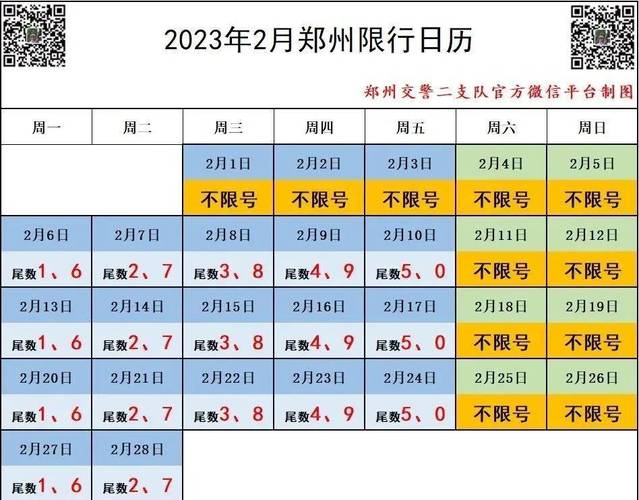 【郑州限号时间,郑州限号时间表10月】