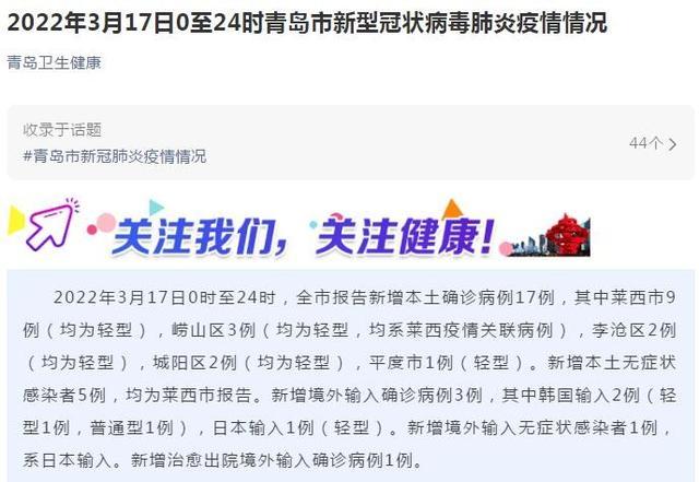 今日青岛疫情/青岛今日疫情最新消息数据-第6张图片 今日青岛疫情/青岛今日疫情最新消息数据-第6张图片