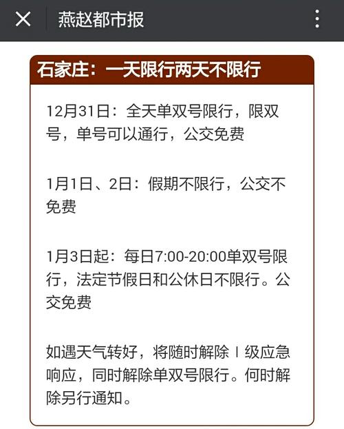 明天石家庄限号,明天石家庄限号吗-第6张图片 明天石家庄限号,明天石家庄限号吗-第6张图片