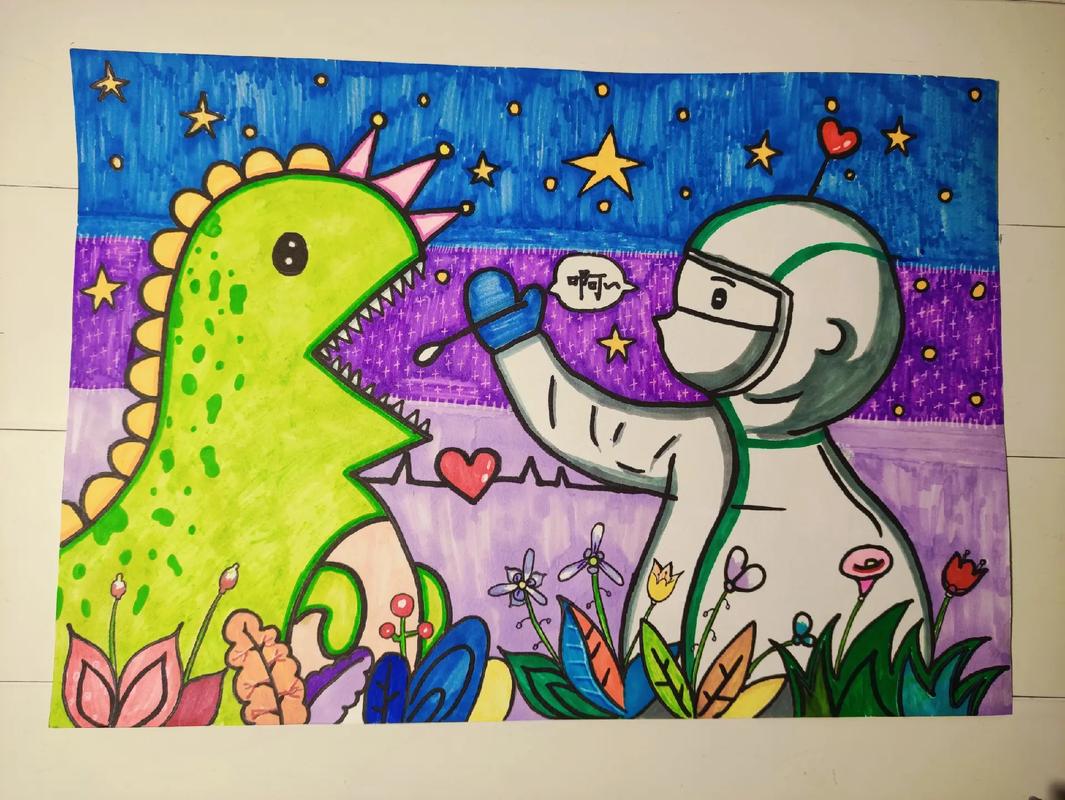 疫情儿童画(儿童疫情画简单又漂亮)-第5张图片 疫情儿童画(儿童疫情画简单又漂亮)-第5张图片