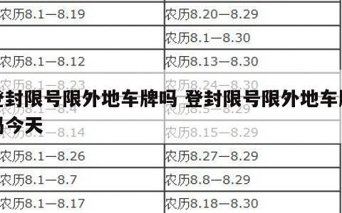 登封市限行,登封市限行详细图-第7张图片 登封市限行,登封市限行详细图-第7张图片