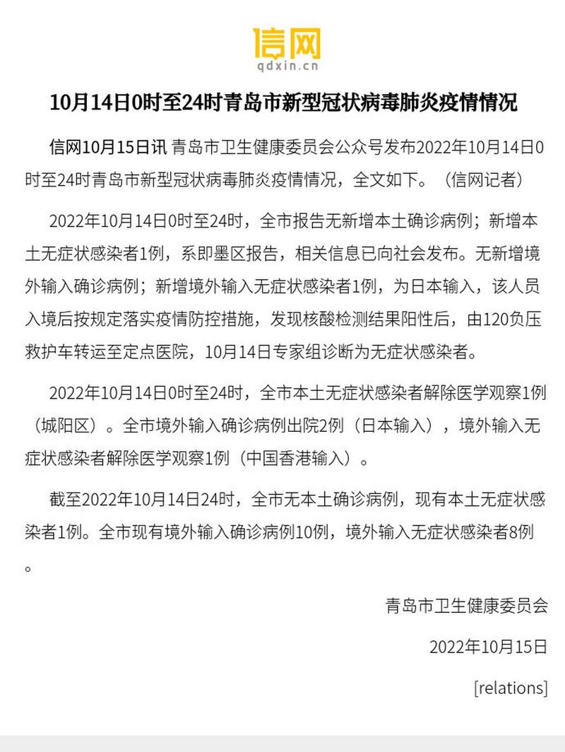 青岛疫情情况/青岛疫情情况最新通报-第4张图片 青岛疫情情况/青岛疫情情况最新通报-第4张图片