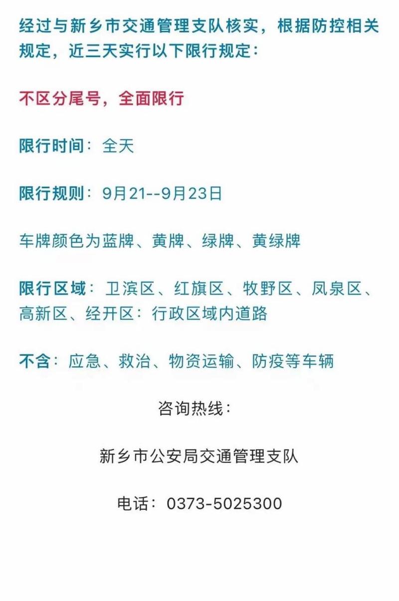 新乡限号/新乡限号2024最新限号时间表-第6张图片 新乡限号/新乡限号2024最新限号时间表-第6张图片