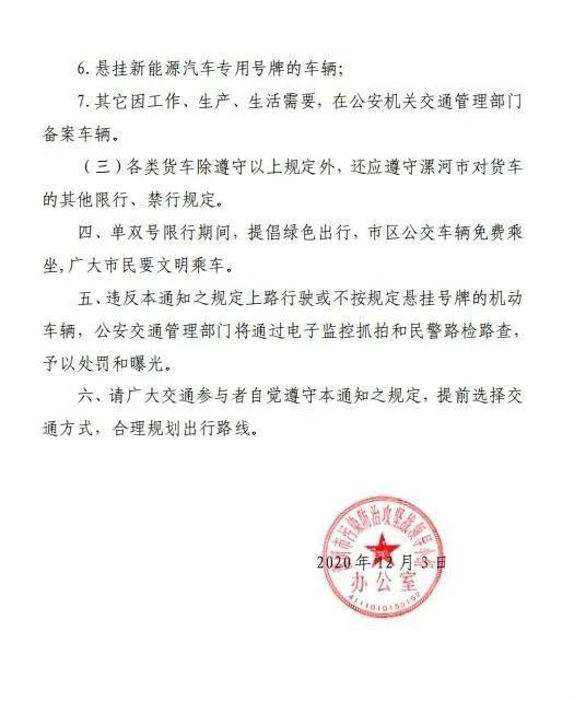 漯河限行(漯河限行最新通知2021年9月)-第2张图片 漯河限行(漯河限行最新通知2021年9月)-第2张图片