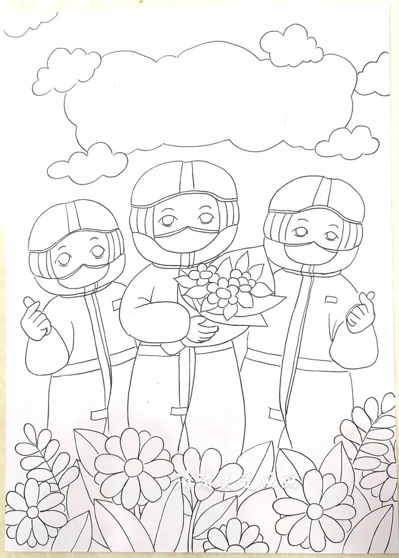 疫情的简笔画,疫情简笔画医生给病人扎针的-第2张图片 疫情的简笔画,疫情简笔画医生给病人扎针的-第2张图片