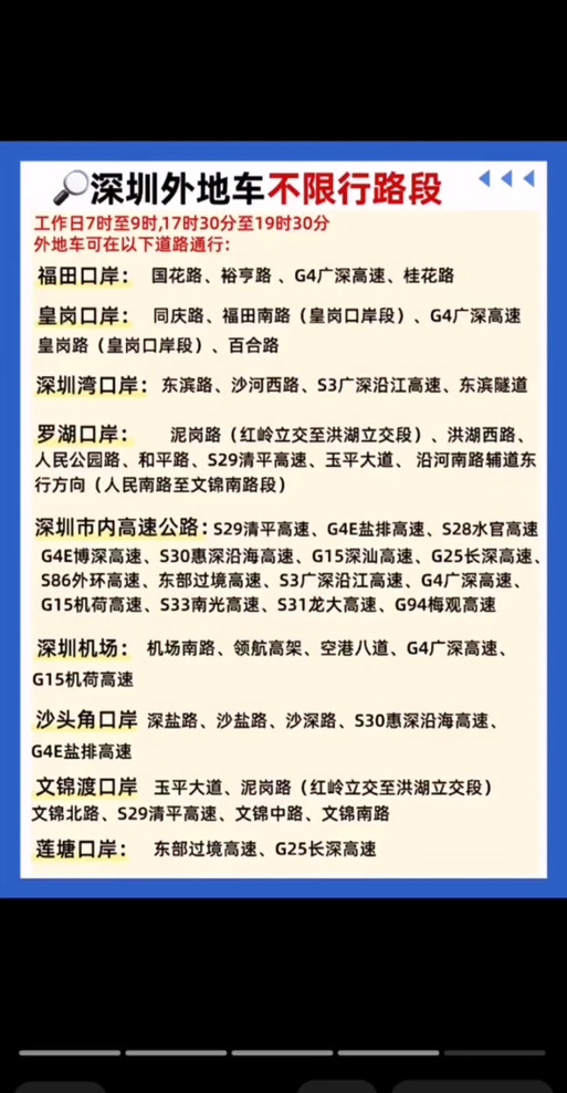【深圳最新限行区域,深圳最新限行时段】