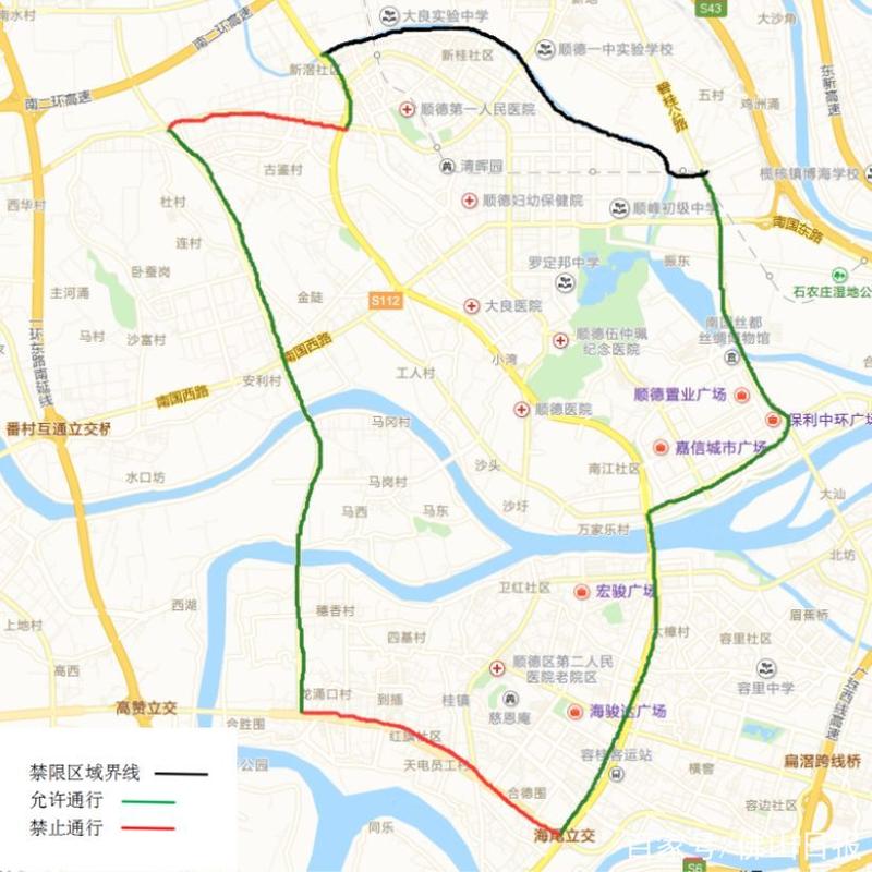 佛山货车限行区域图-佛山货车限行地图-第4张图片 佛山货车限行区域图-佛山货车限行地图-第4张图片