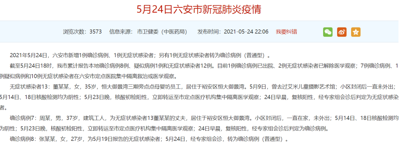 安徽确诊疫情(安徽确诊疫情最新消息)