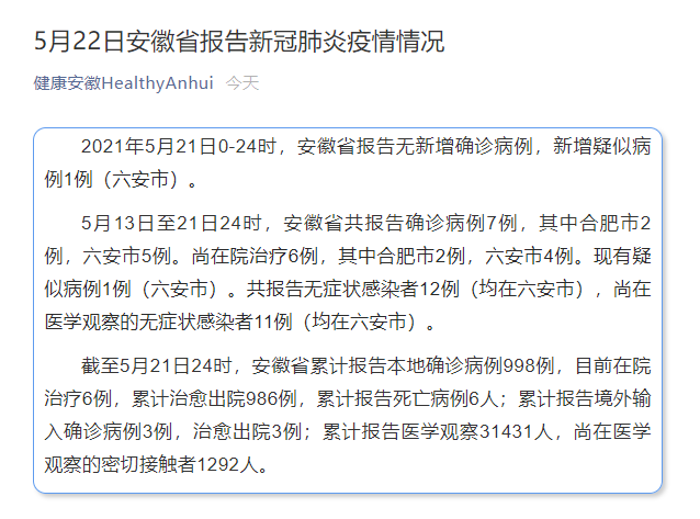 安徽六安疫情-安徽六安疫情几号开始的-第6张图片 安徽六安疫情-安徽六安疫情几号开始的-第6张图片