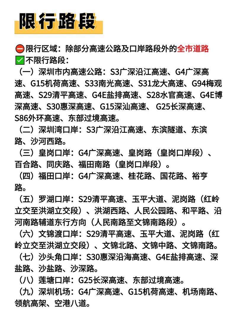 深圳市限行,深圳市限行时间2025年新规定是什么-第8张图片 深圳市限行,深圳市限行时间2025年新规定是什么-第8张图片