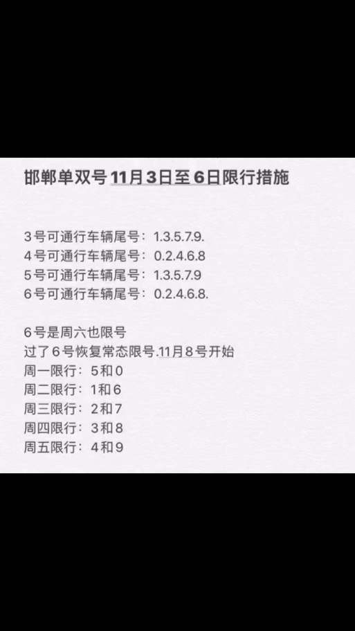 河北最新限号(河北最新限号查询2021年7月)-第3张图片 河北最新限号(河北最新限号查询2021年7月)-第3张图片
