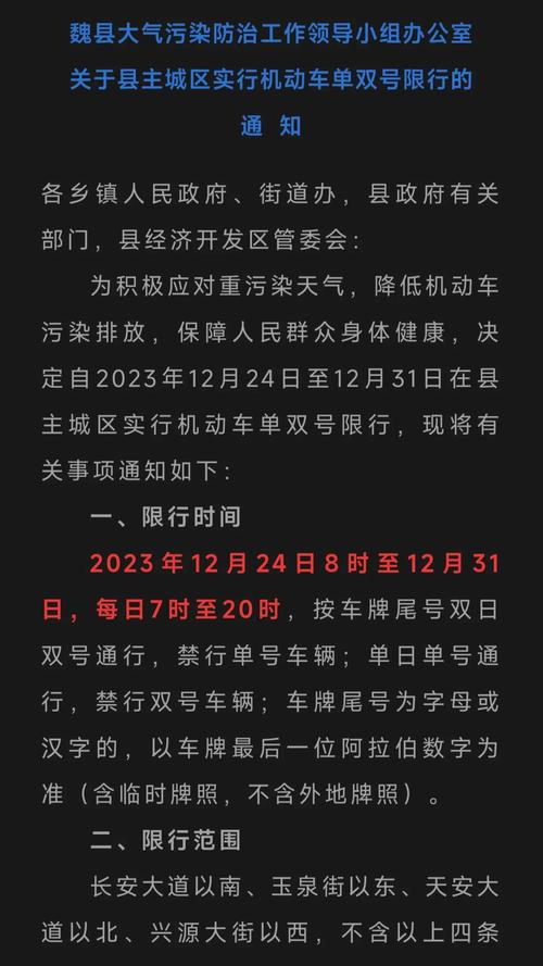 今天魏县限号查询/今日魏县限号查询