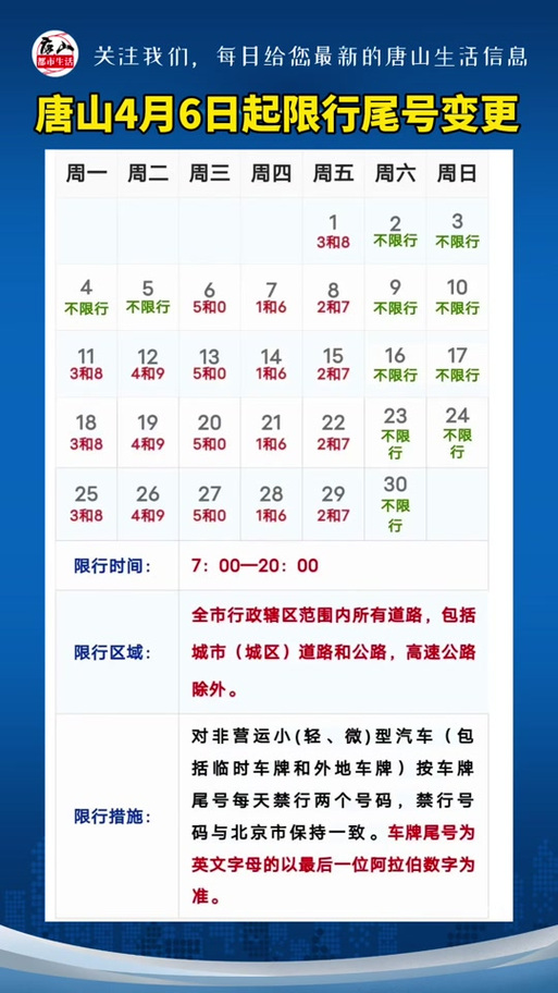 【今日限号唐山,限号查询唐山今天】-第8张图片 【今日限号唐山,限号查询唐山今天】-第8张图片