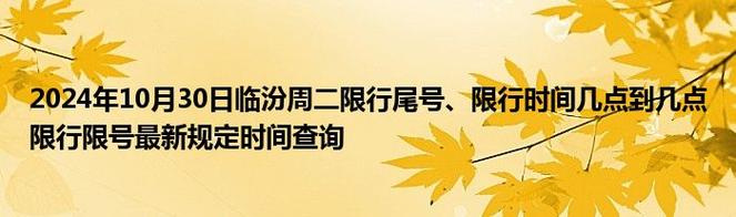 【山西临汾车辆限号规定,山西临汾车辆限号吗】-第5张图片 【山西临汾车辆限号规定,山西临汾车辆限号吗】-第5张图片